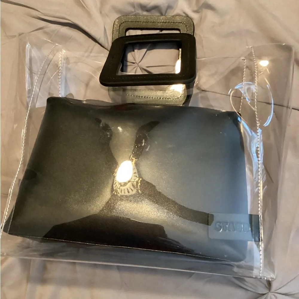 Staud Shirley Transparent Hand bag purse
